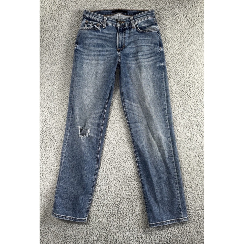 Joe's Jeans The Niki Boyfriend Women 24 Mid Rise Distressed Minimalist Relaxed